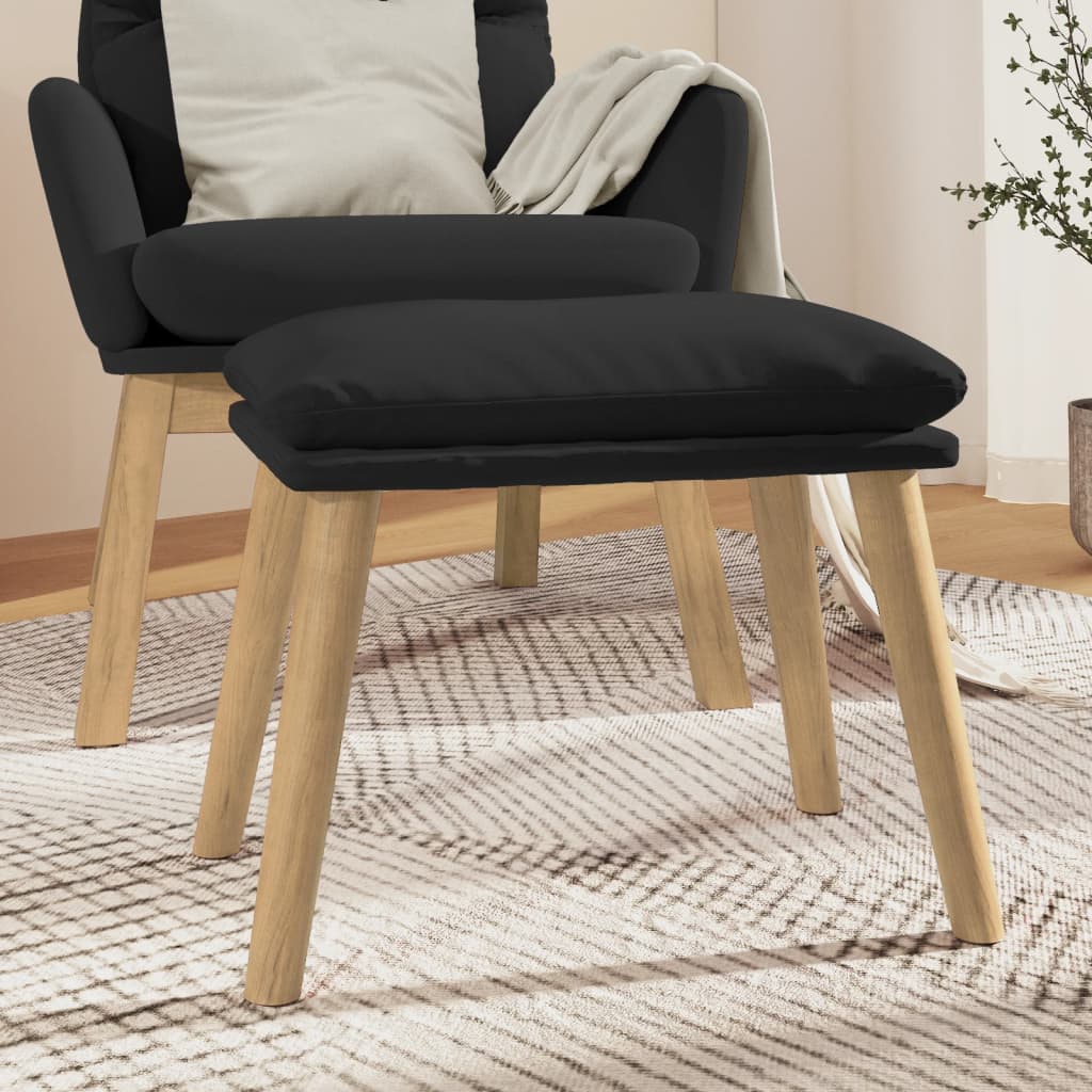 Fußhocker Hellgrau 45x29,5x35 cm Samt
