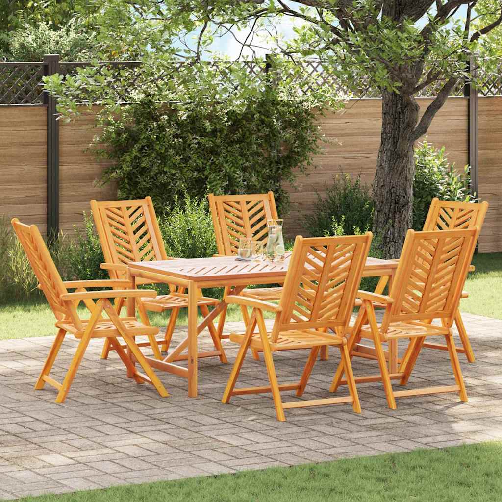 Garten Essgruppe 3 Stk. Braun Massivholz Akazie