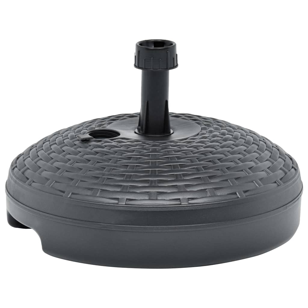 Sonnenschirmständer Sand/Wasser 20 L Weiß Kunststoff Rattan