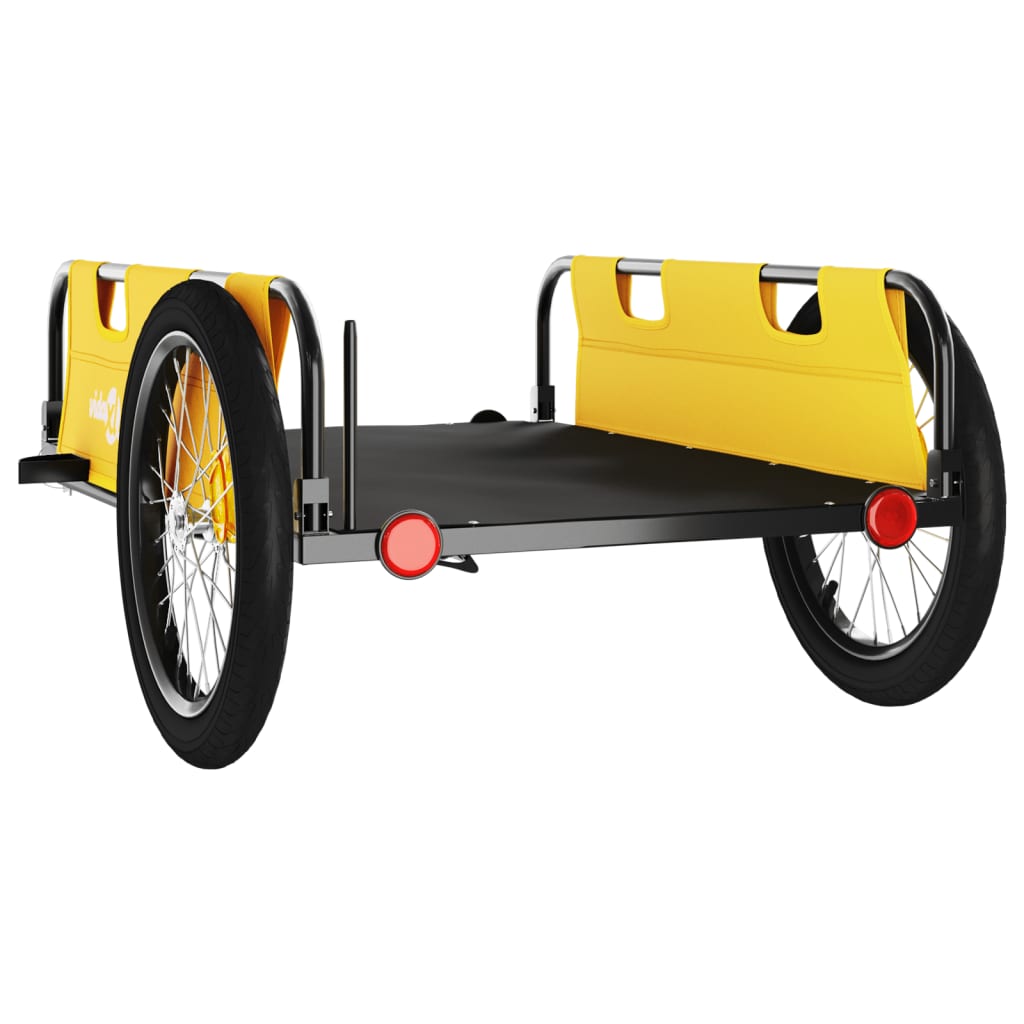 Fahrradanhänger Orange Oxford-Gewebe und Eisen