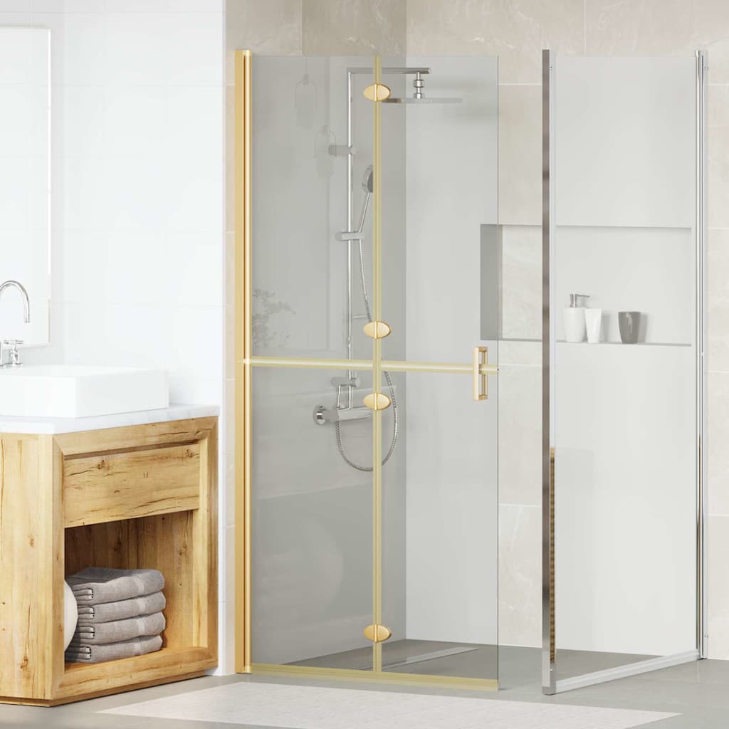 Faltbare begehbare Duschwand Transparentes ESG Glas 70x190 cm