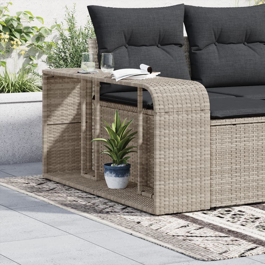 Lagerregale 2 Stk. Schwarz Poly Rattan