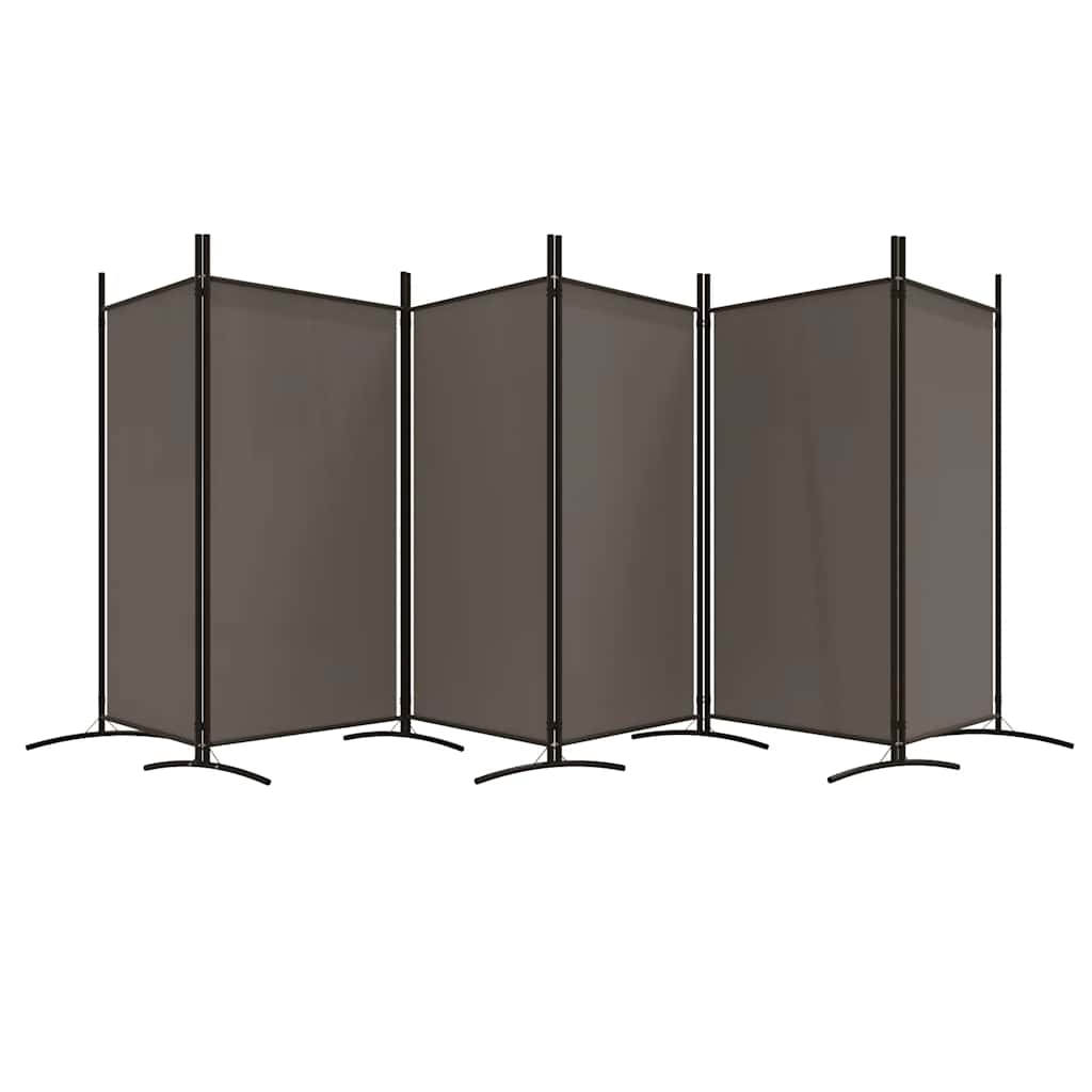 3-tlg. Raumteiler Weiß 260x180 cm Stoff