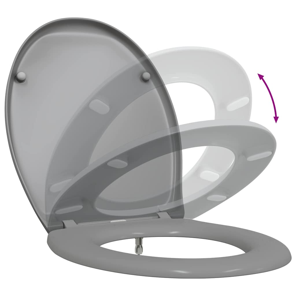 Toilettensitz Anthrazit 47 x 37 x 4 cm Duroplast