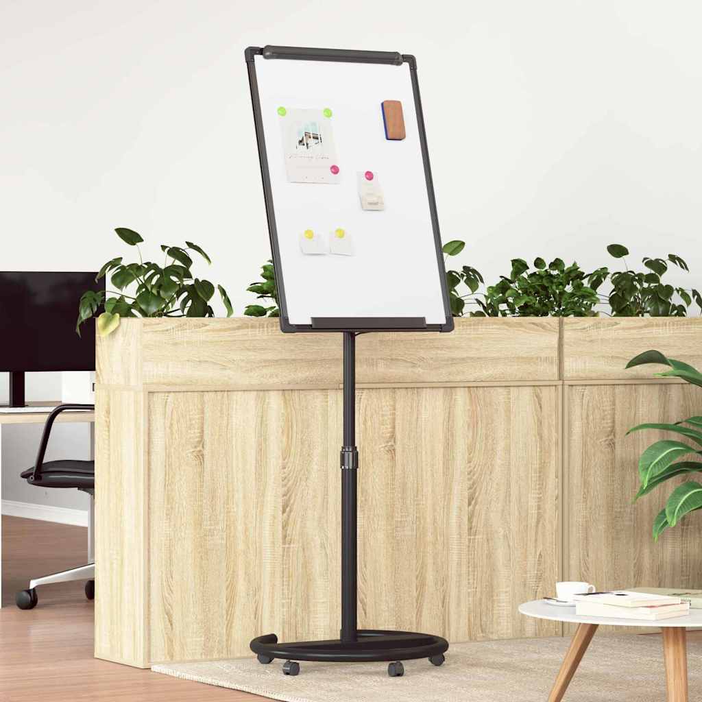 Magnetisches Whiteboard Grau und Weiß 62 x 62,5 x 197 cm EPS