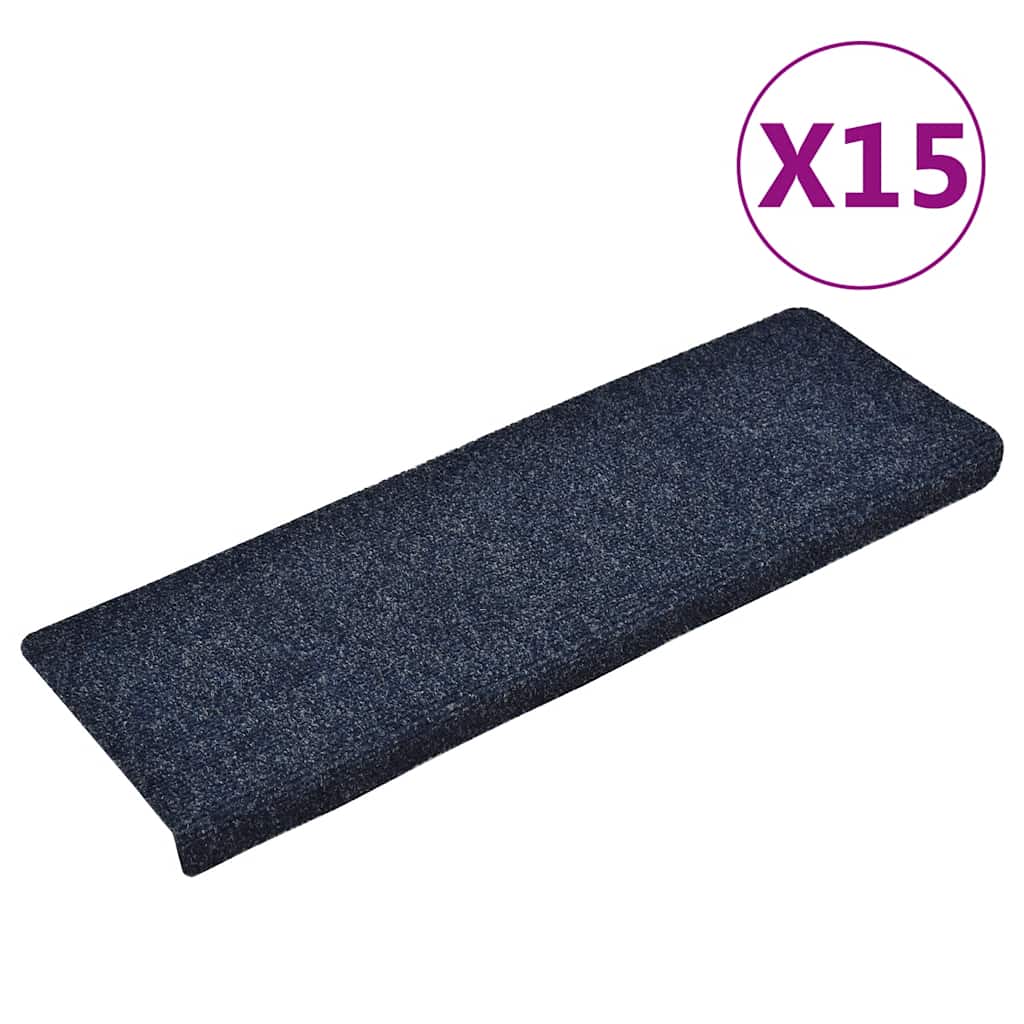 Stufenmatten Selbstklebend 15 Stk. 65x21x4 cm Hellbraun Rechteckiger Rand