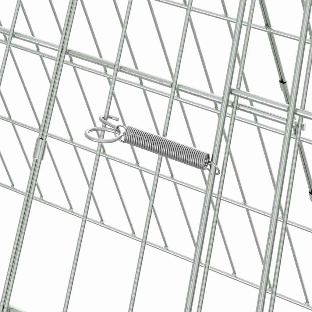 Hühnerkäfig Silber 110 x 55 x 55 cm Verzinkter Stahl