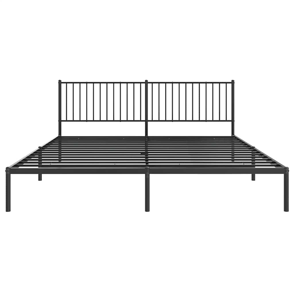 Bettgestell Metall Schwarz 75x190 cm