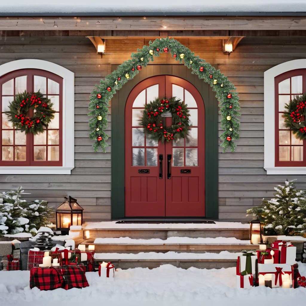 Weihnachtsgirlande mit LED-Leuchten 5 m
