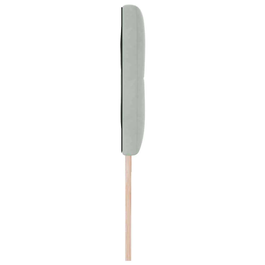 Kopfteil Hellgrau 80 cm Samt