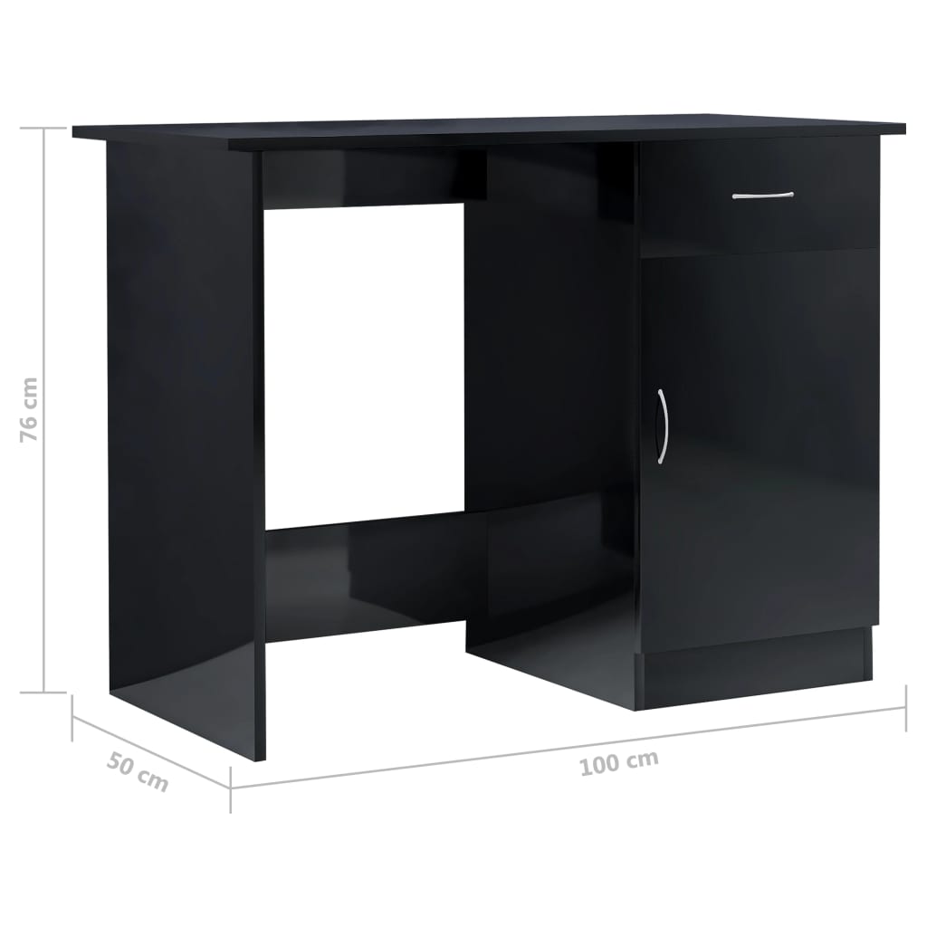 Schreibtisch Weiß 100×50×76 cm Holzwerkstoff