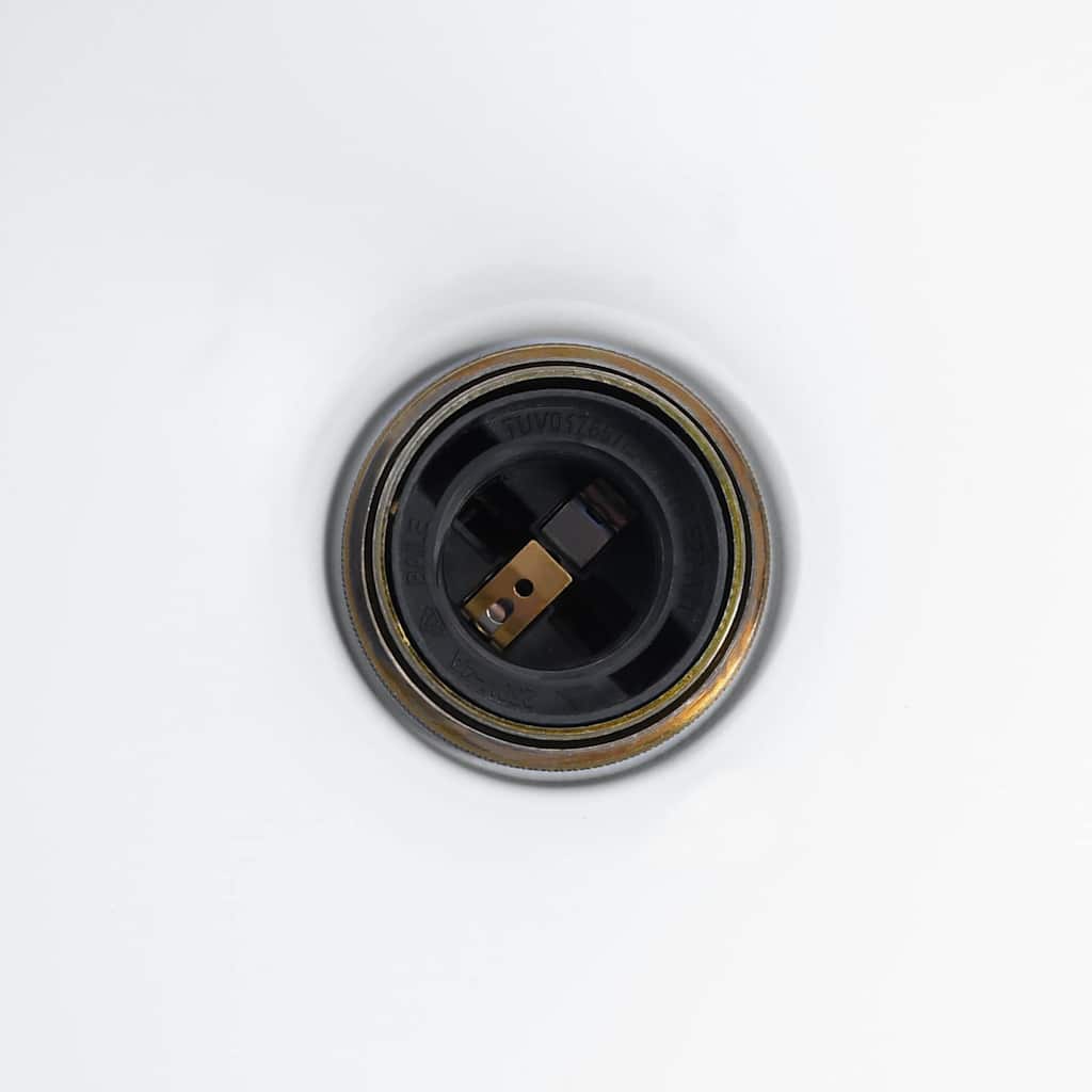 Pendelleuchte Höhenverstellbar E27 Schwarz Glänzend Ø 22 cm