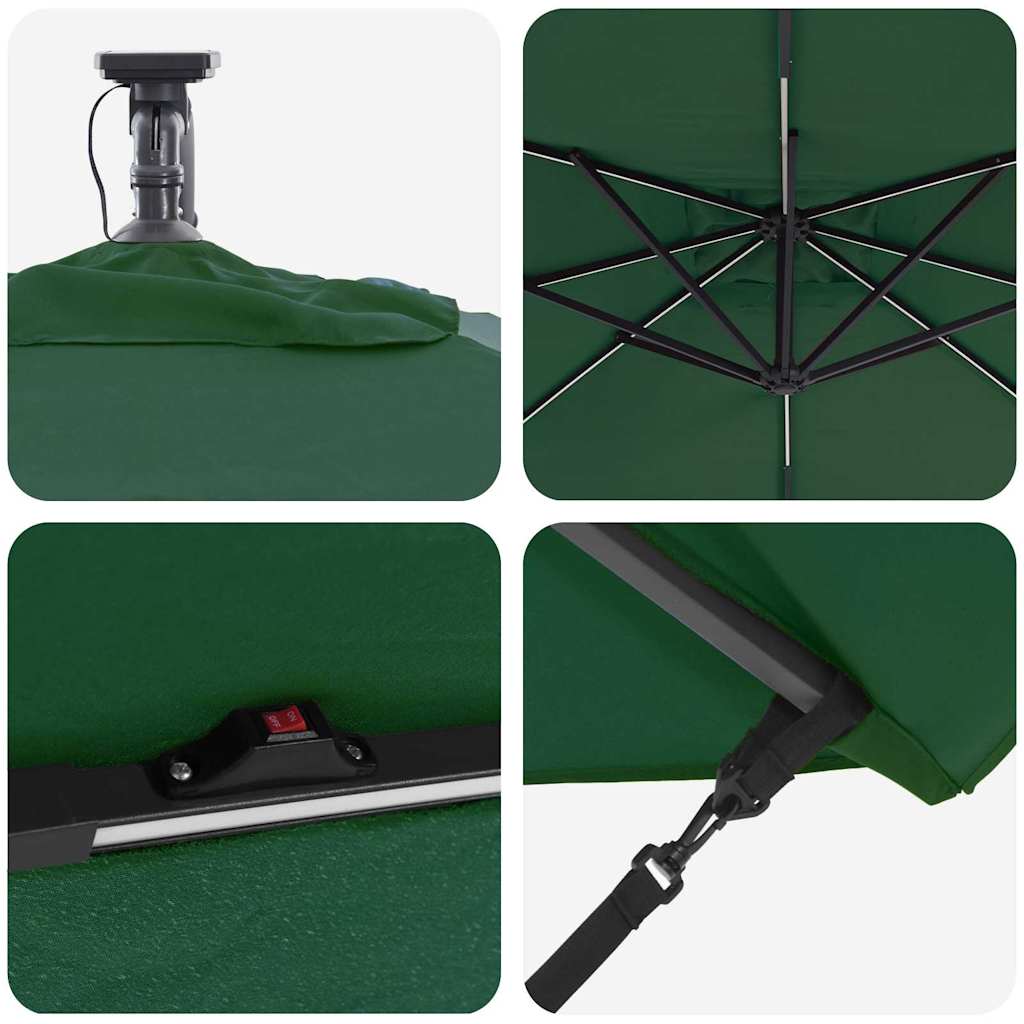 Sonnenschirm Sand 249 x 249 x 250 cm Polyester und Aluminium