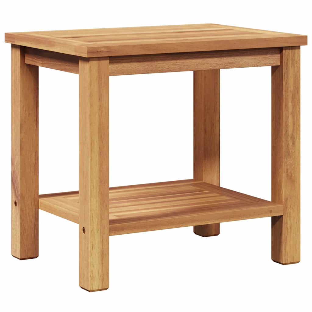 Couchtisch mit Speicher Braun 45 x 45 x 45 cm Massivholz Teak