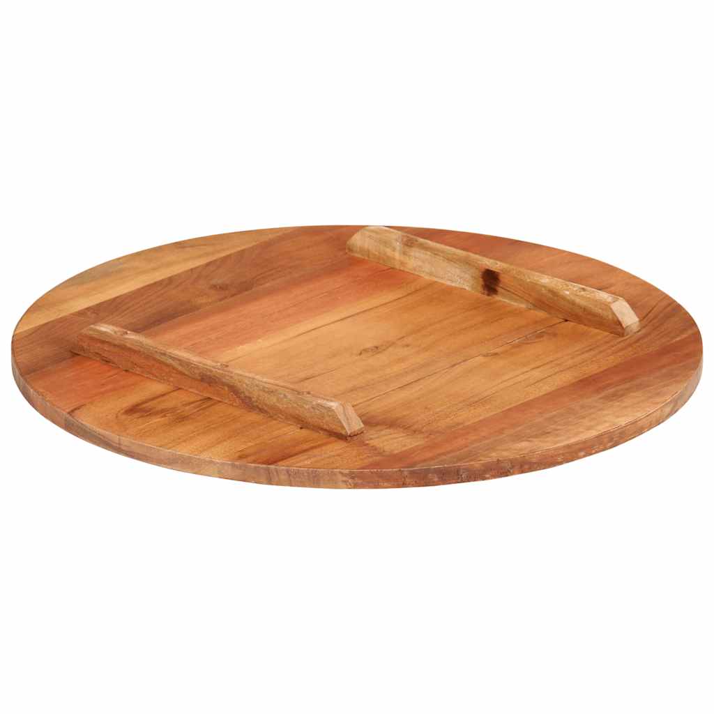 Tischplatte Massivholz Akazie Rund 15-16 mm 40 cm