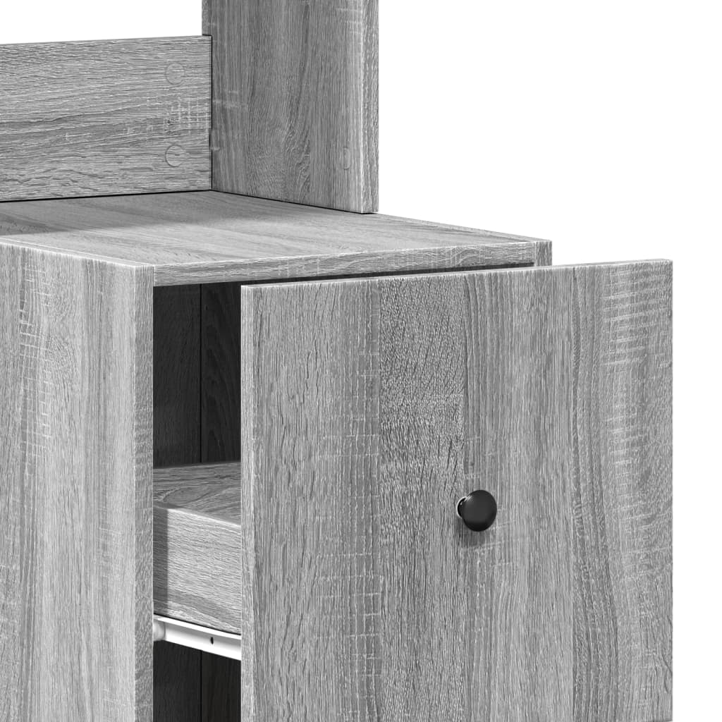 Küchenschrank Weiß 60x50x180 cm Holzwerkstoff