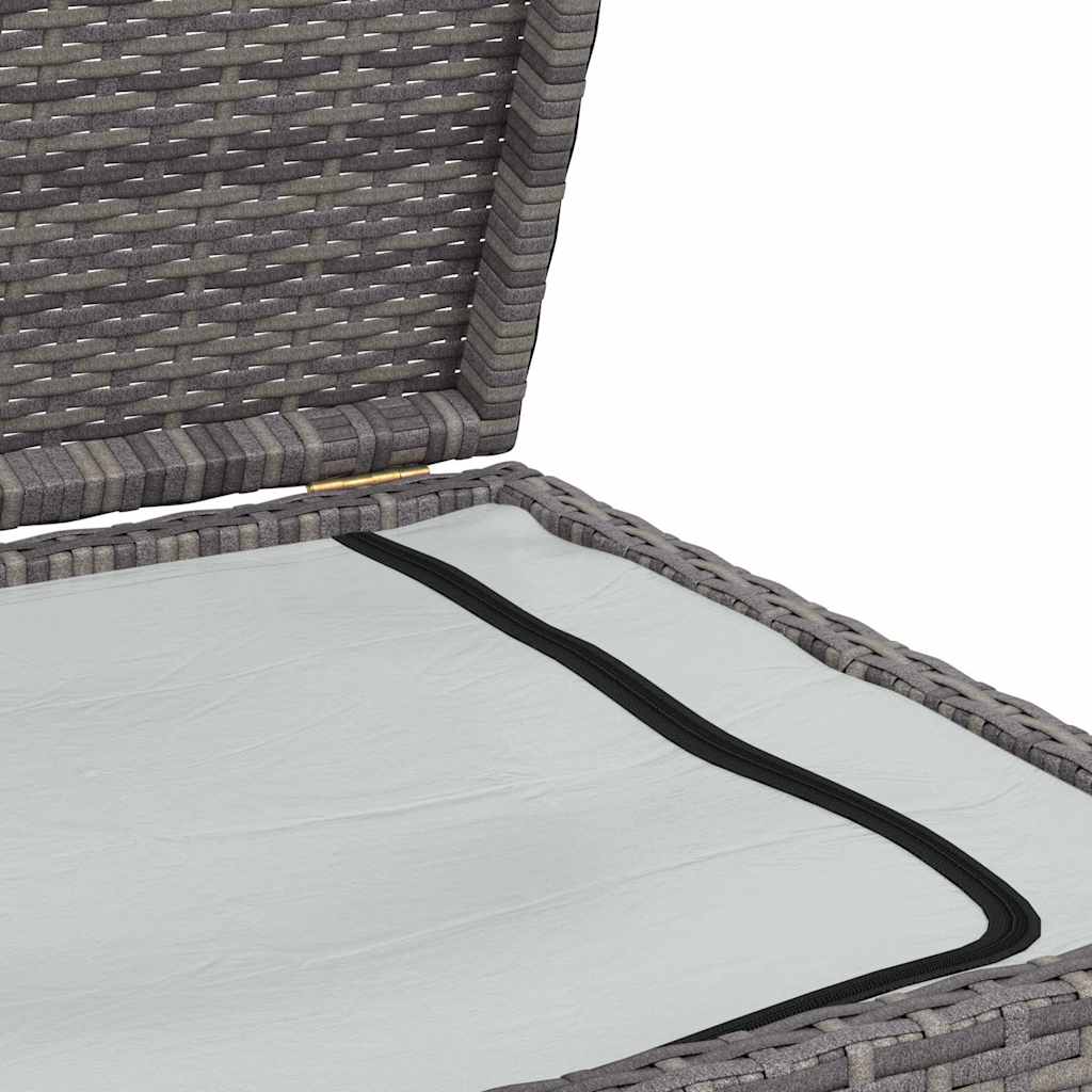 Garten-Auflagenbox Schwarz 120x50x60 cm Poly Rattan