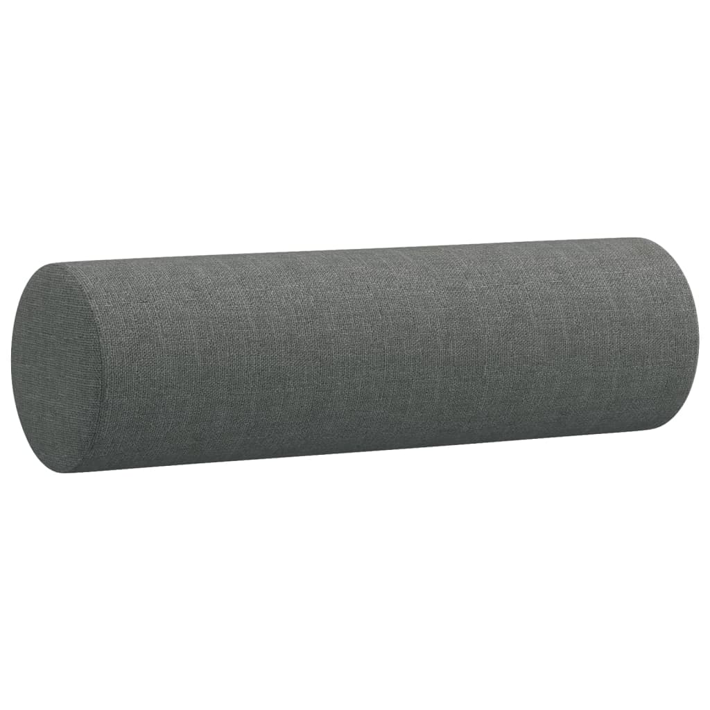 2-Sitzer-Sofa mit Zierkissen Braun 120 cm Stoff