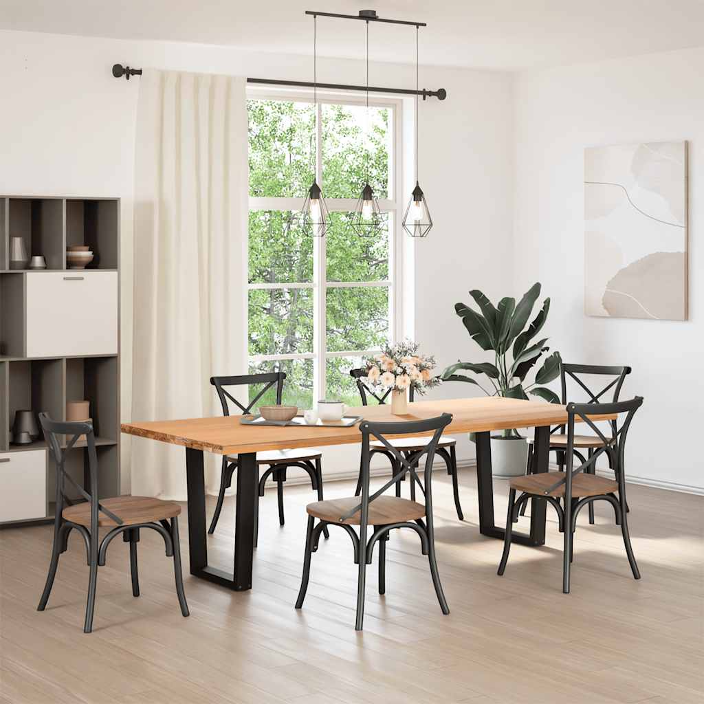 Couchtischbeine V-Form 2 Stück Schwarz 30x(30-31,3) cm Stahl