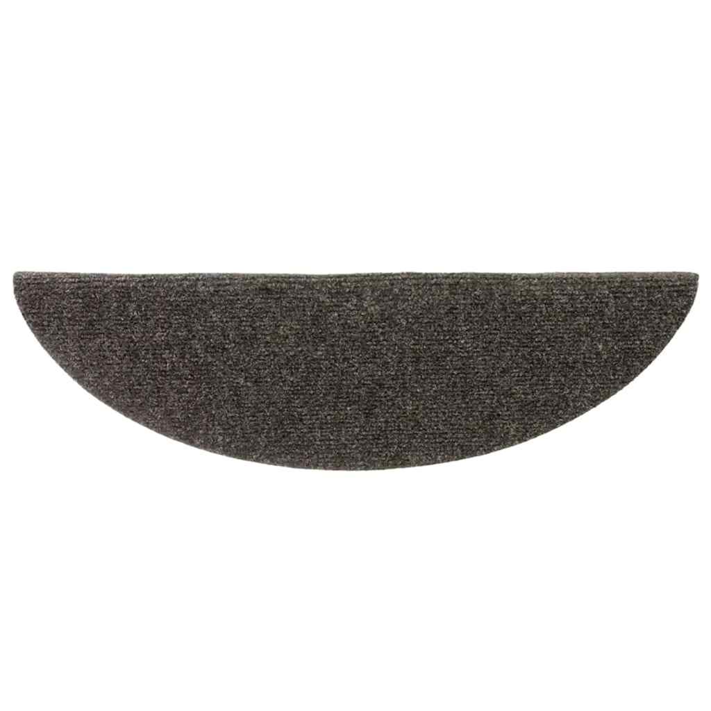 Stufenmatten Selbstklebend 15 Stk. 56x17x3 cm Hellbraun Halbrund