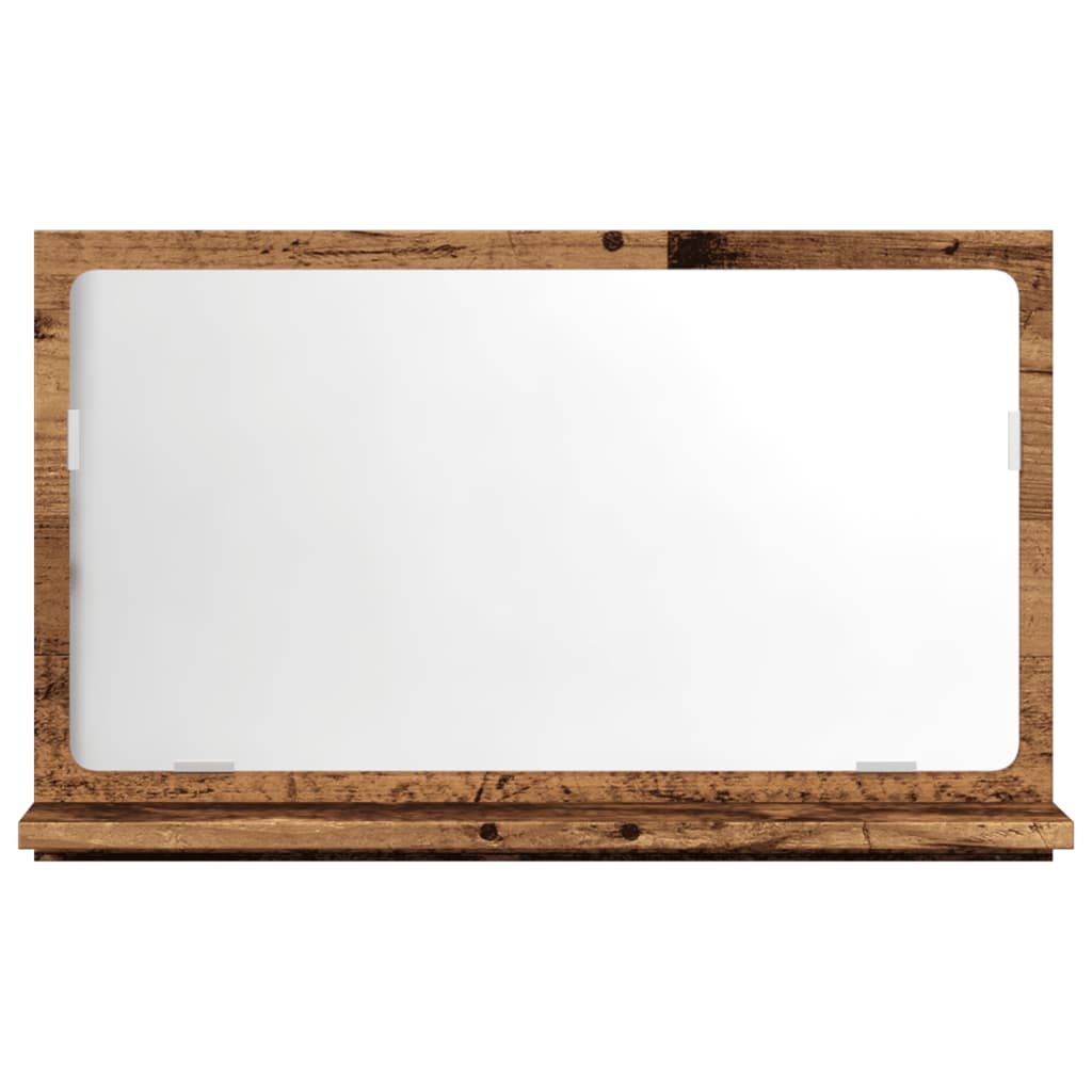 Badspiegel Weiß 40x10,5x37 cm Holzwerkstoff