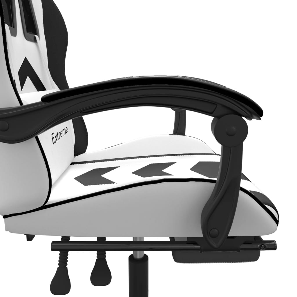 Gaming-Stuhl Drehbar Schwarz und Rot Kunstleder
