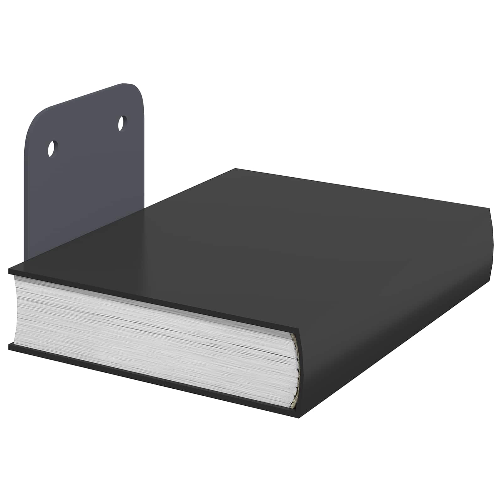 Unsichtbares Schwimmendes Regal 4 pcs Schwarz 6 x 11 x 6,5 cm