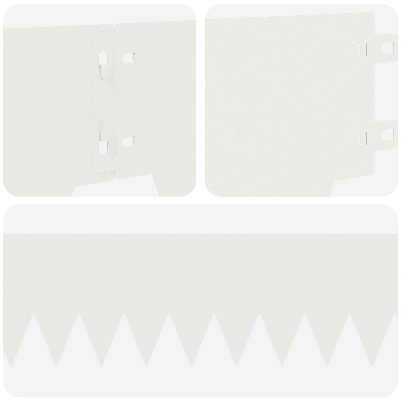 Raseneinfassung 10 pcs Länge Höhe 103 x 15 cm Stahl Schwarz
