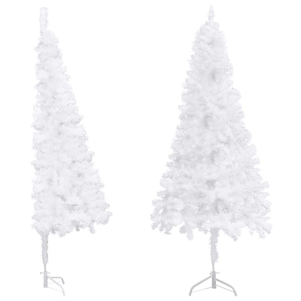 Künstlicher Eck-Weihnachtsbaum Grün 120 cm PVC