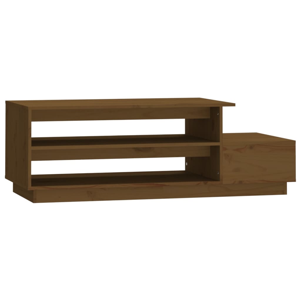 Couchtisch 120x50x40,5 cm Massivholz Kiefer