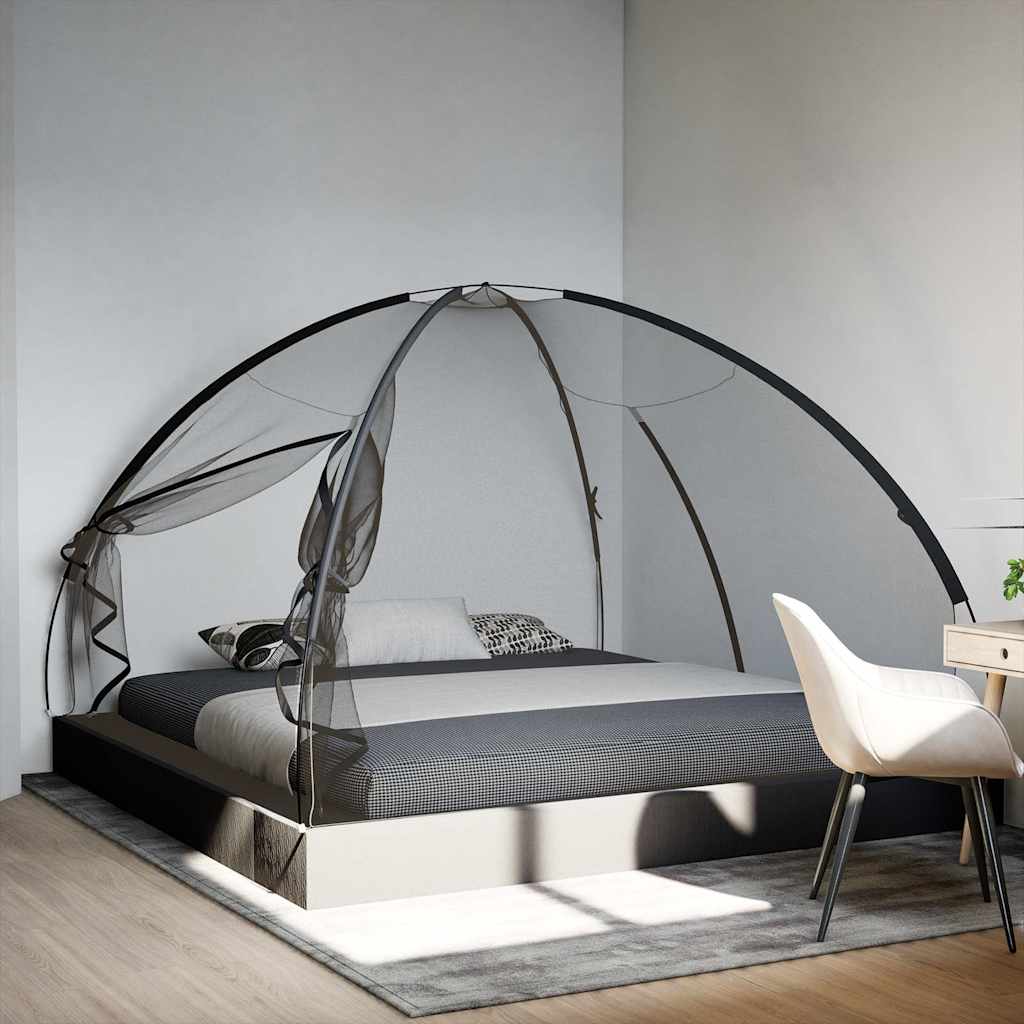 Moskito-Netzzelt Mongolisch 220 Schwarz 200x120x130 cm