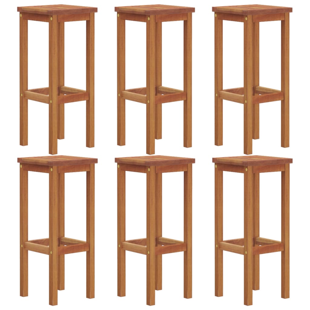 Barhocker 2 Stk. Massivholz Akazie
