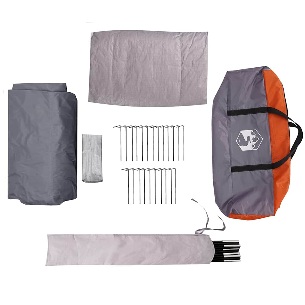 Cabin Zelt 3-Personen mit Dach Grün und Weiß 320 x 320 x 203 cm