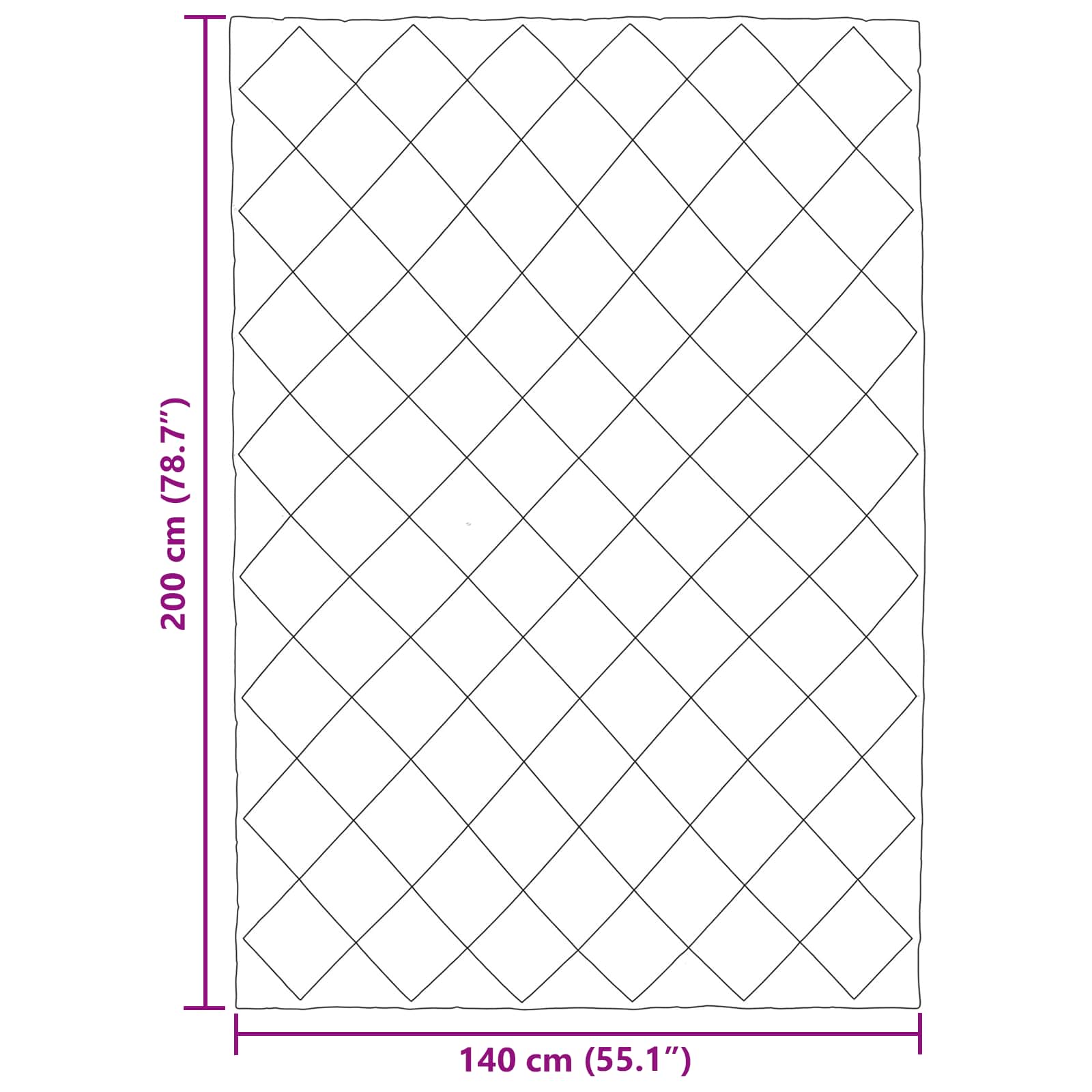 Ganzjahresbettdecke Anthrazit 135 x 200 cm Mikrofaser
