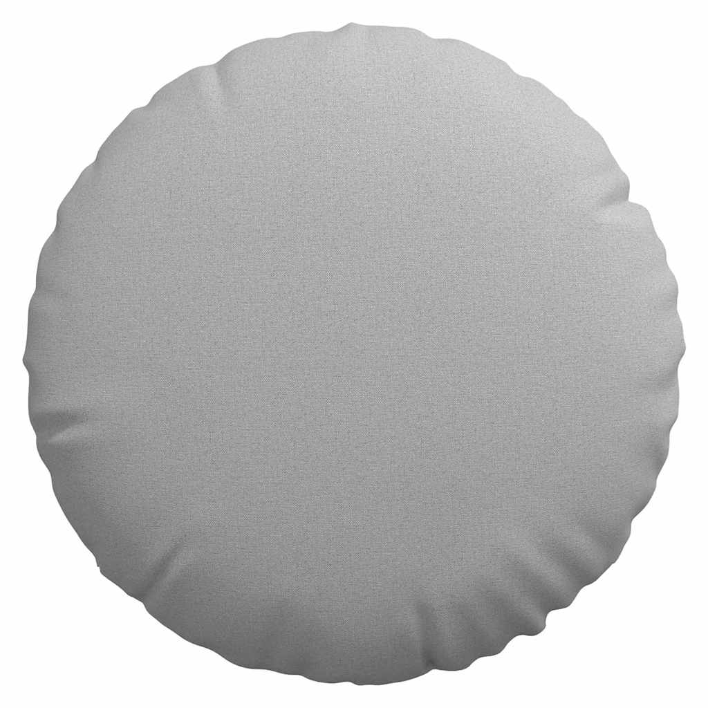 Sitzkissen 2 pcs Hellgrau Ø30 x 13 cm Stoff