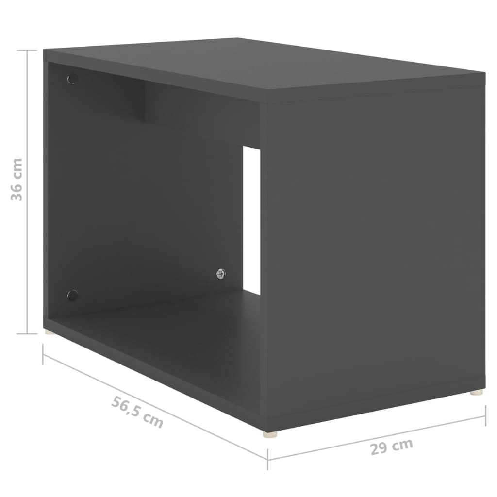 3-tlg. Satztisch-Set Weiß 60x60x38 cm Holzwerkstoff