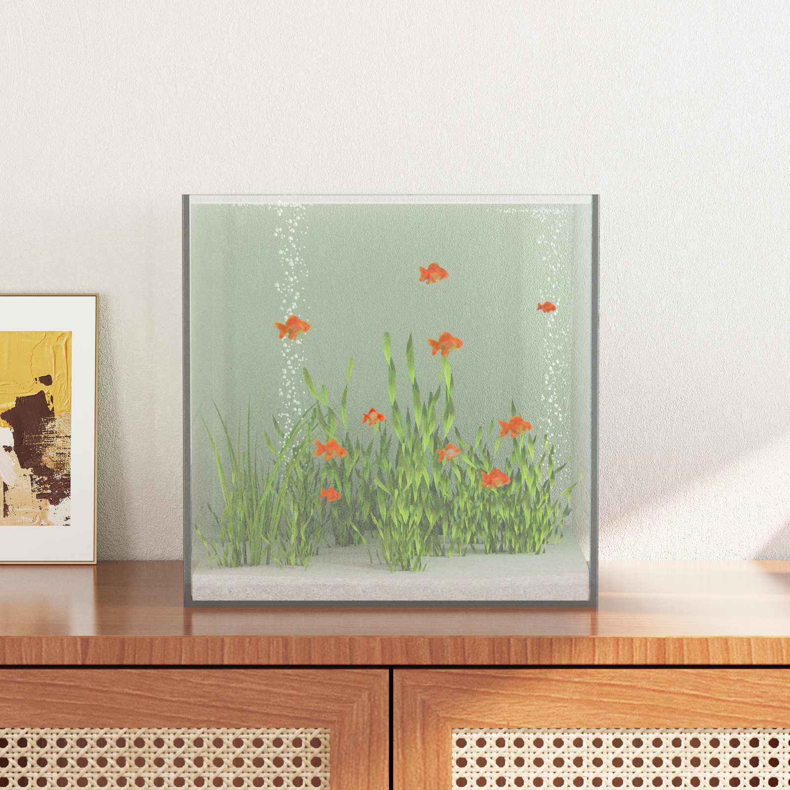 Aquarium mit Speicher Transparent 30 x 20 x 20 cm Glas