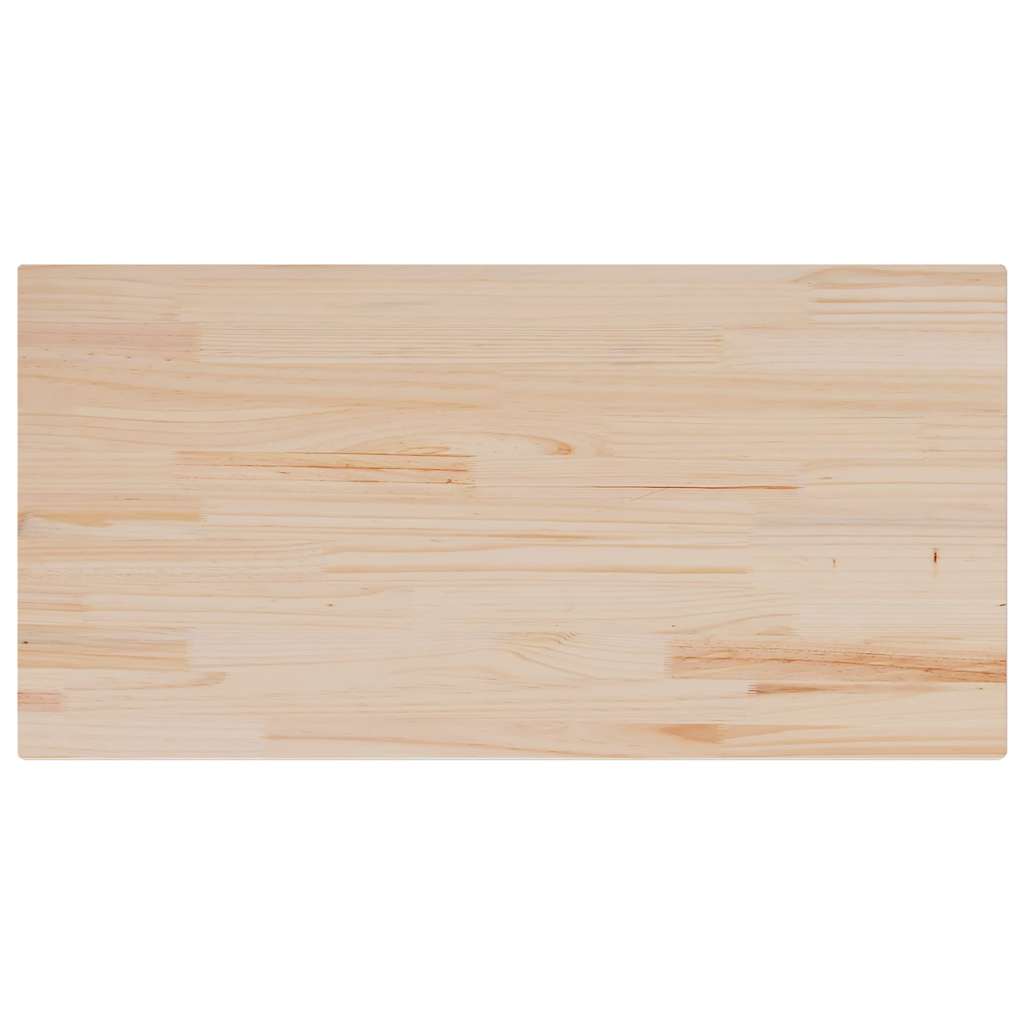 Tischplatte Weiß 40x40x2,5 cm Massivholz Kiefer Quadratisch