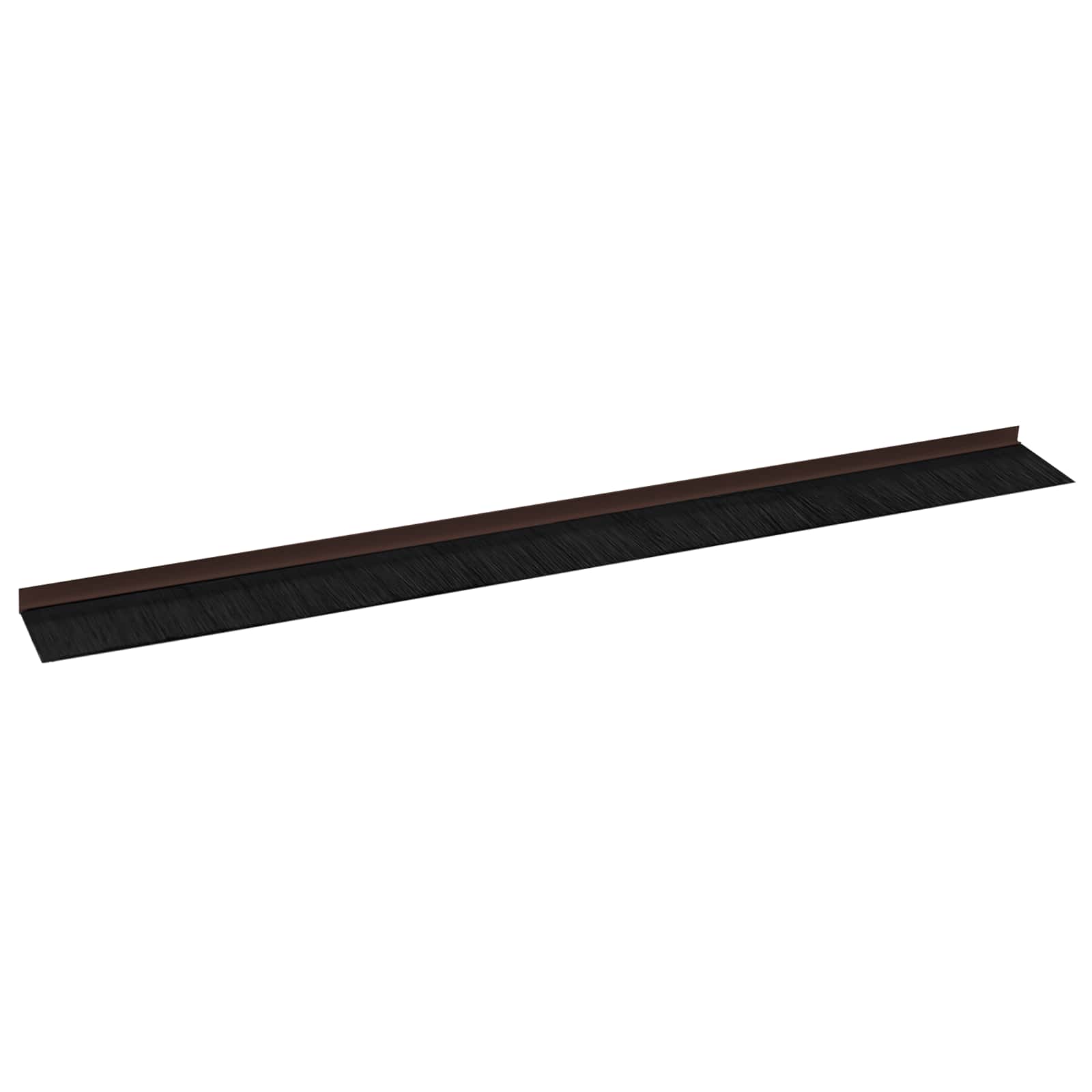 Selbstklebende Türbürstendichtungen 2 pcs Braun 100 cm