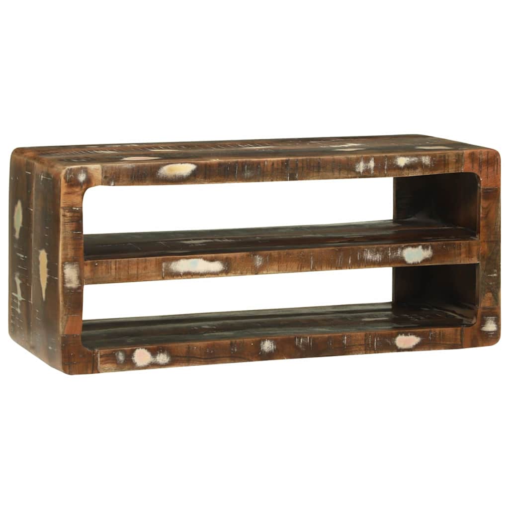 TV-Schränk mit Regal Braun 60 x 32 x 36 cm Massivholz Mango
