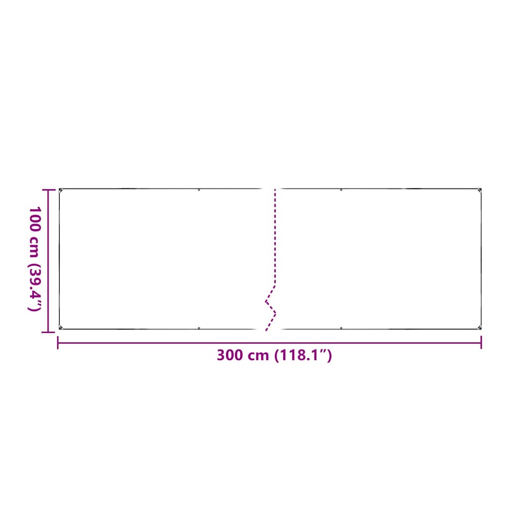 Transparente Plane mit Ösen 1x2 m PVC