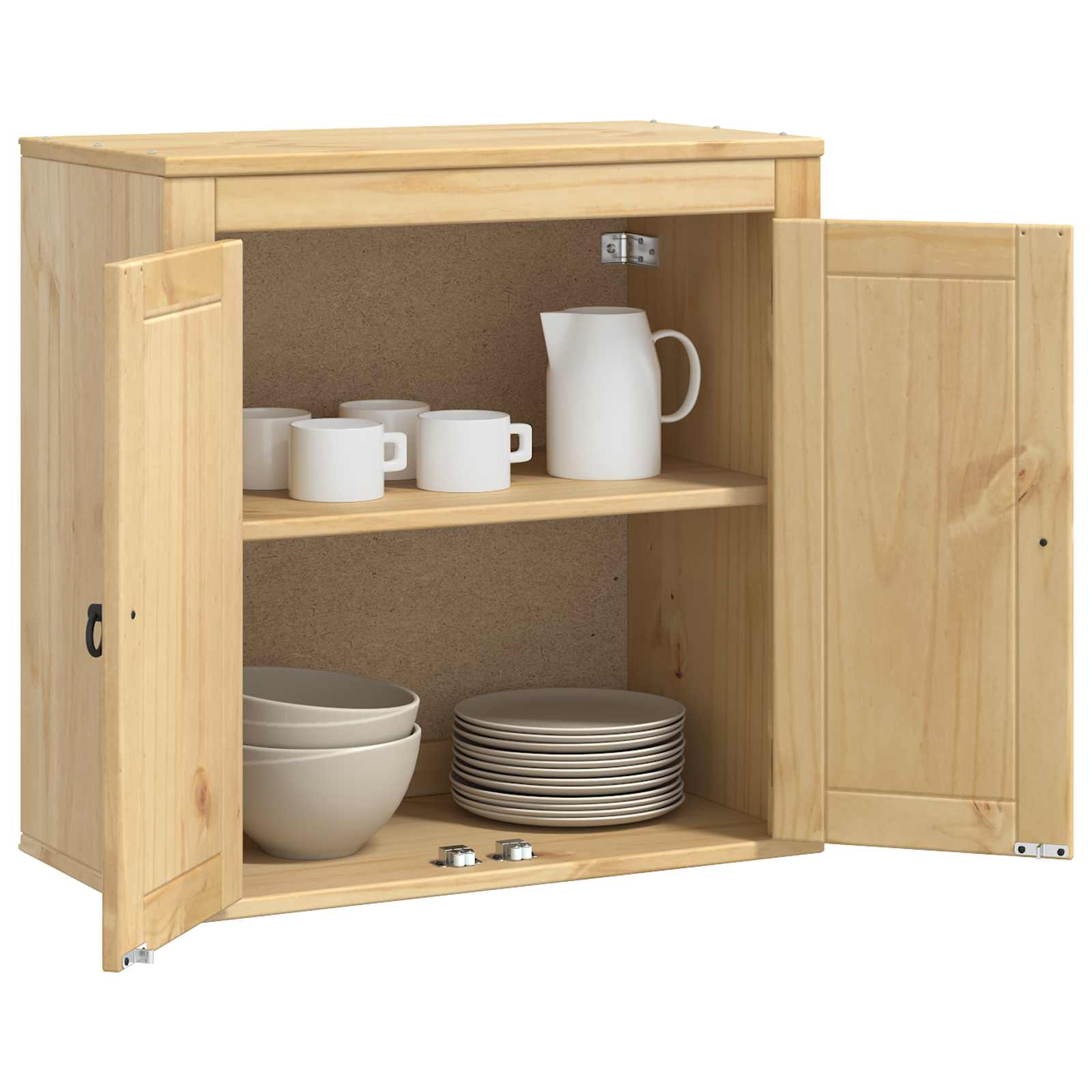 Schrank SKI Honigbraun 60 x 46 x 81,5 cm Massives Kiefernholz