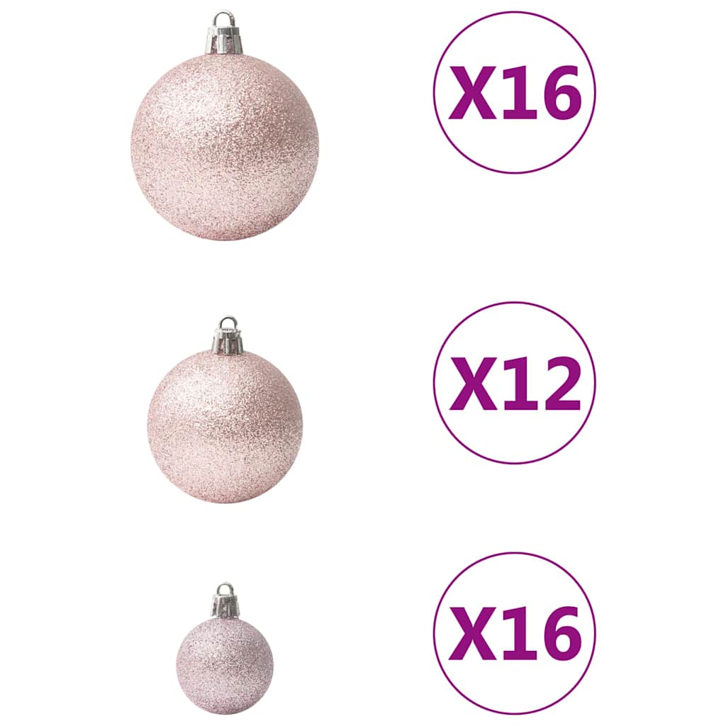 100-tlg. Weihnachtskugel-Set Weiß