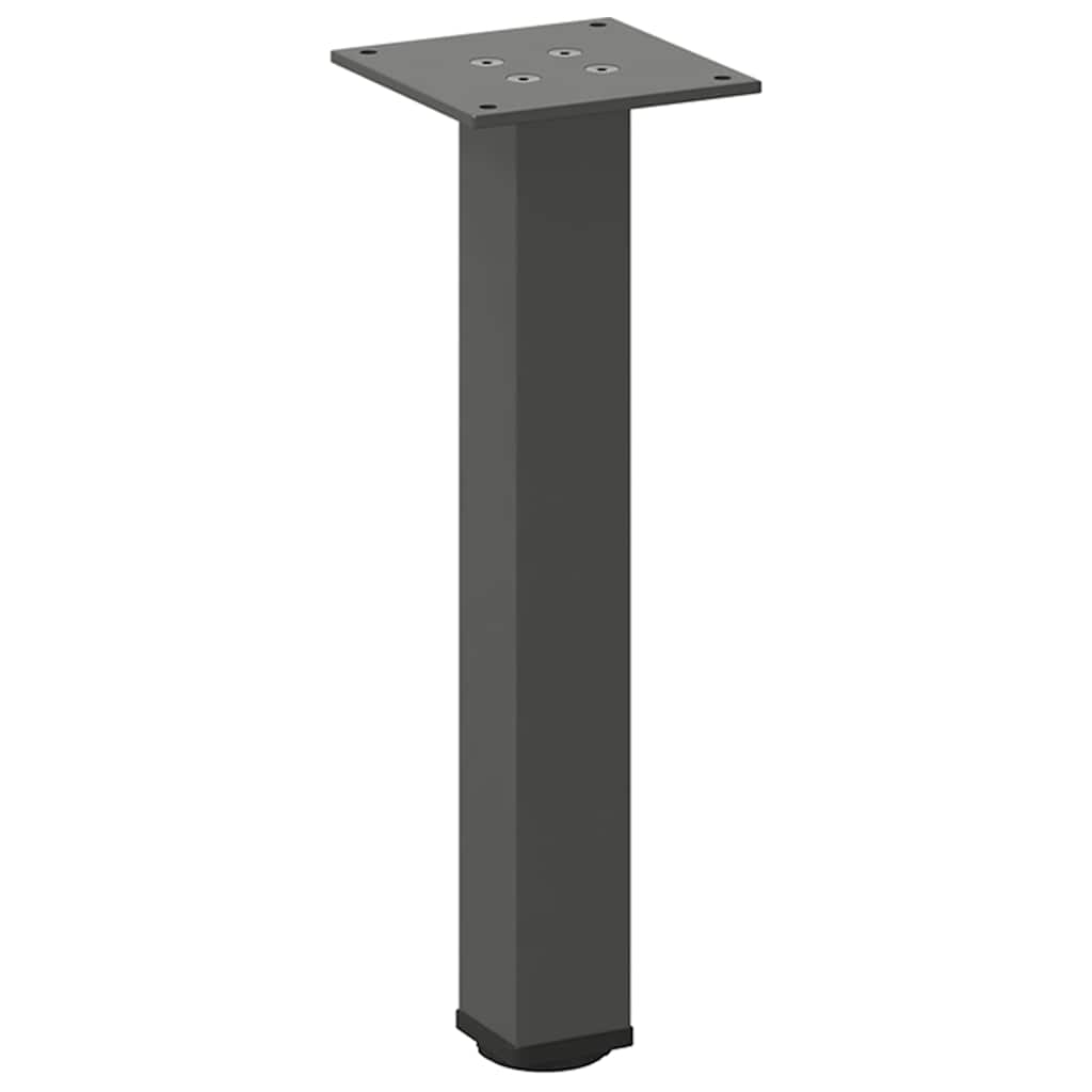 Bartischbeine 4 Stk. Schwarz 100-102 cm Stahl