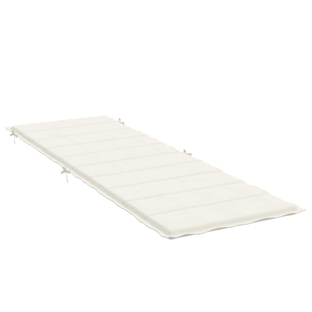 Sonnenliegen-Auflage Melange Anthrazit 186x58x4 cm Stoff