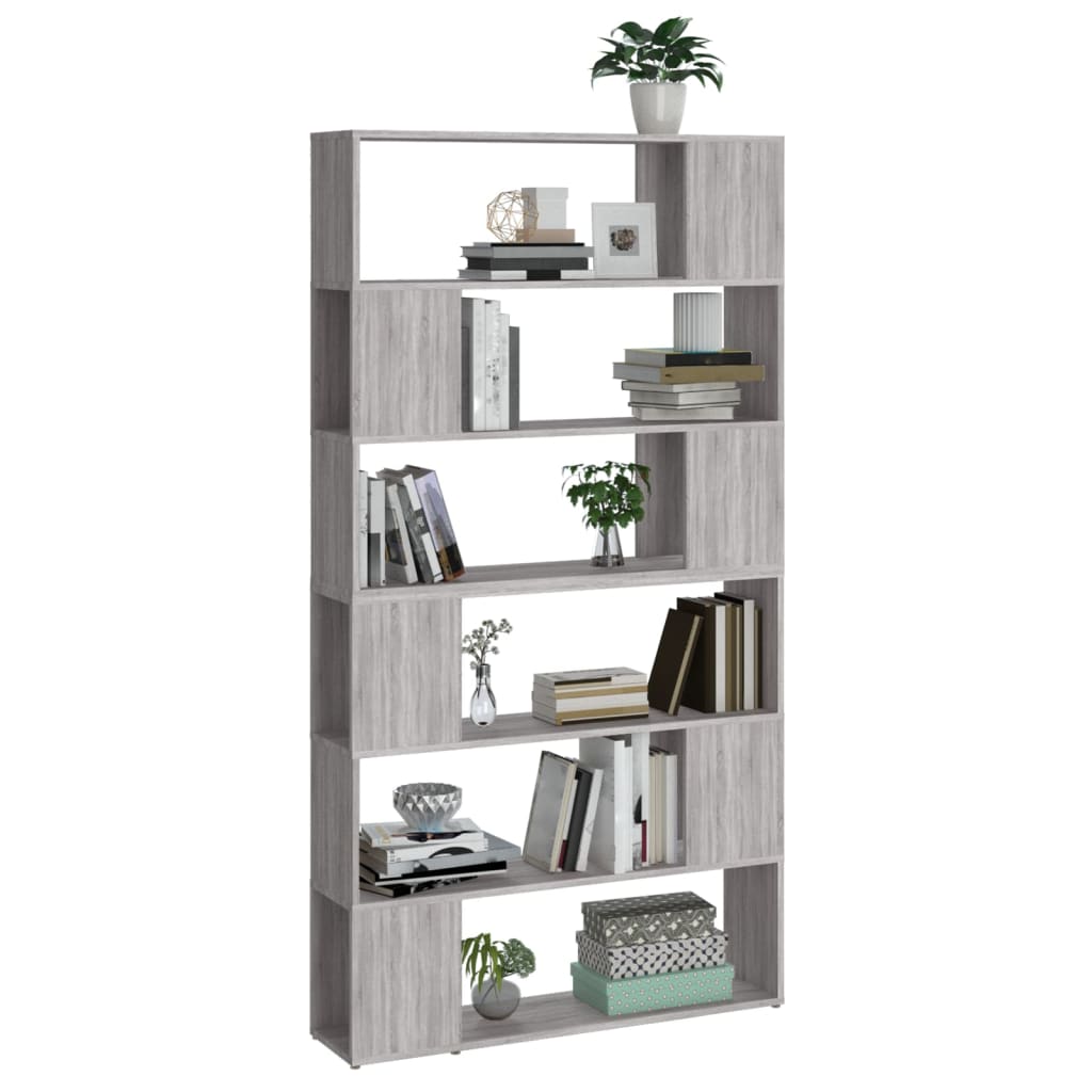 Bücherregal Raumteiler Weiß 100x24x188 cm