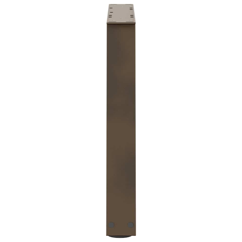 Couchtischbeine V-Form 2 Stück Schwarz 30x(30-31,3) cm Stahl