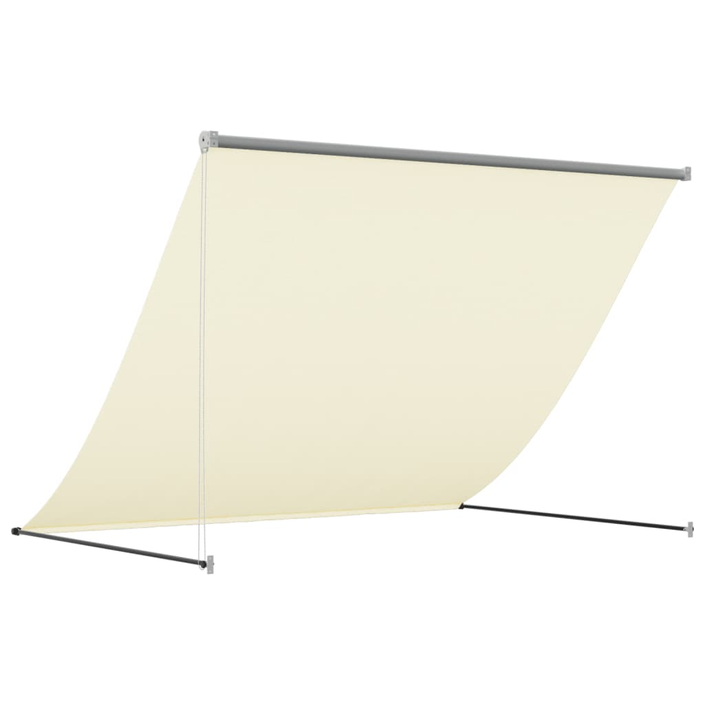 Markise Einziehbar Anthrazit 100x150 cm Stoff und Stahl