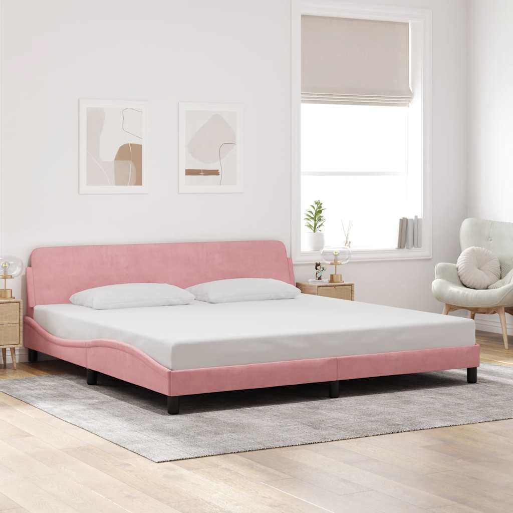 Bettgestell "Dover" Hellgrau 80x200 cm Samt