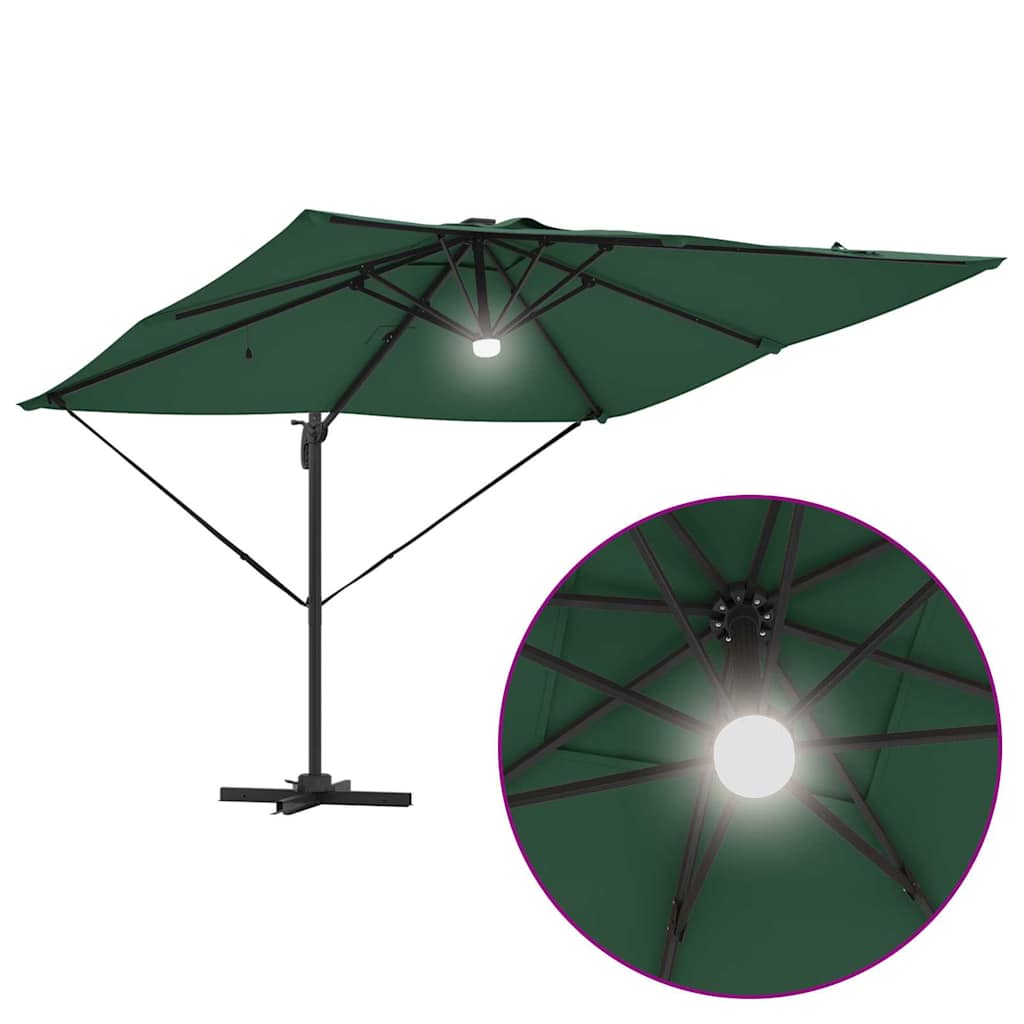 Roma Parasol Beige 286 x 284 x 270 cm Aluminium und Polyester